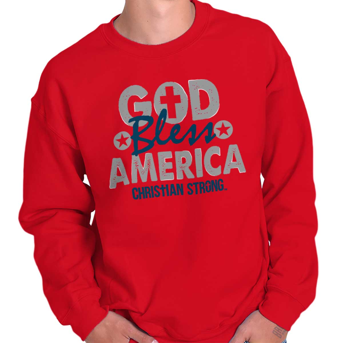 God Bless Christian Crewneck Sweatshirt