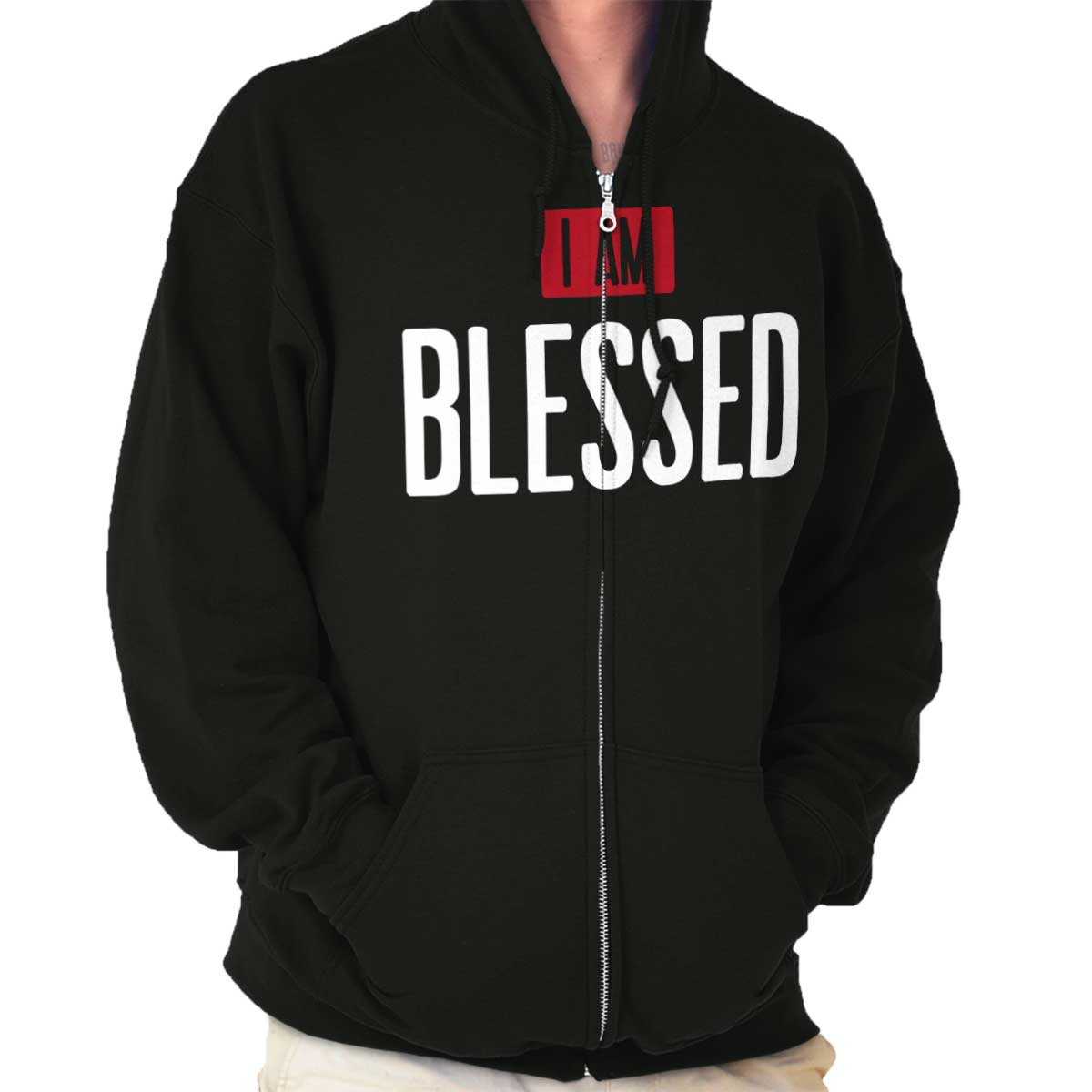 I Am Blessed Zip Hoodie