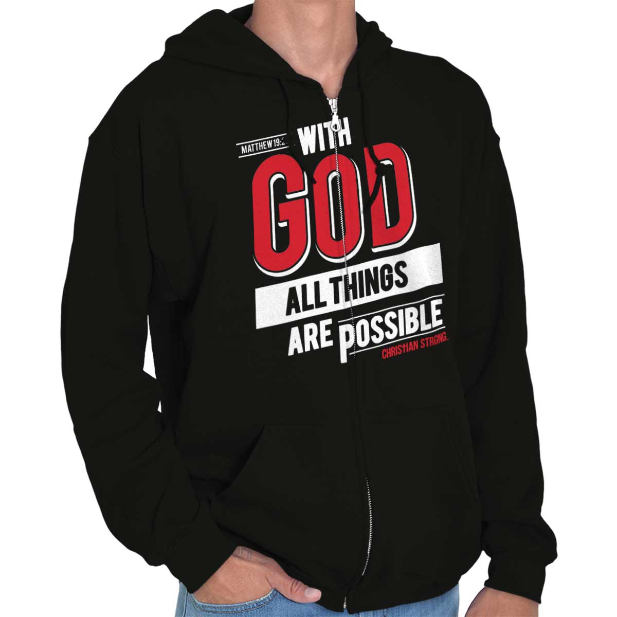 All Things Are Possible Zip Hoodie