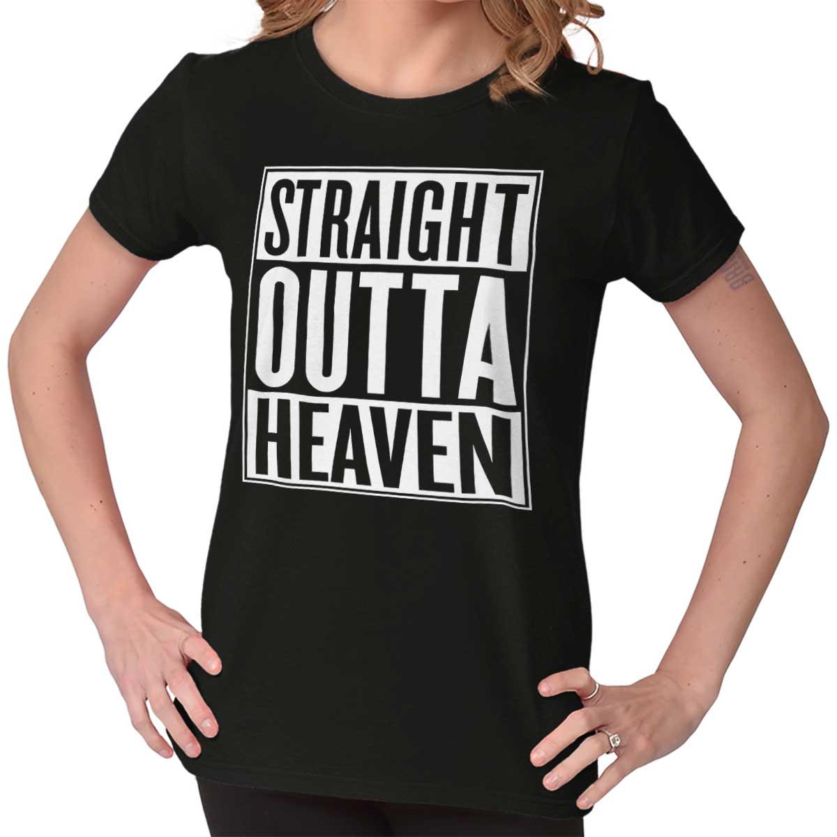 Outta Heaven Ladies T Shirt