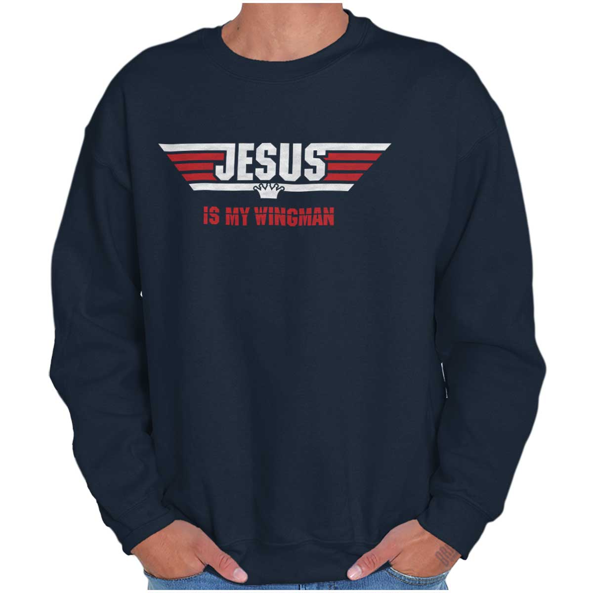 Jesus Is My Wingman Crewneck Sweatshirt