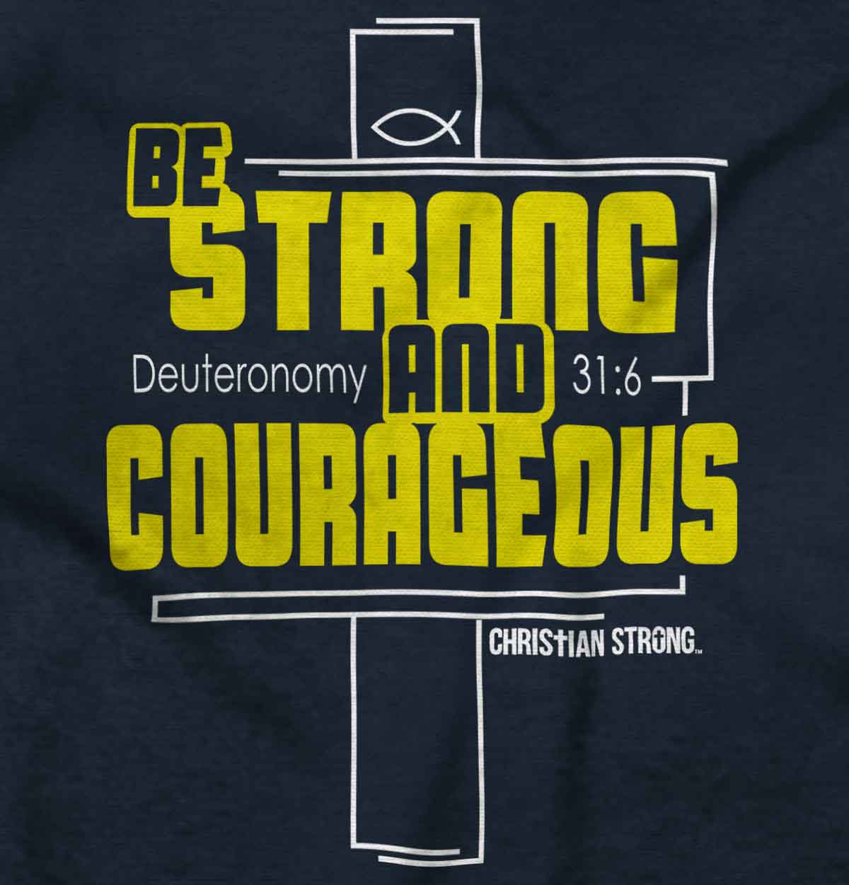 Strong And Courageous Youth Zip Hoodie