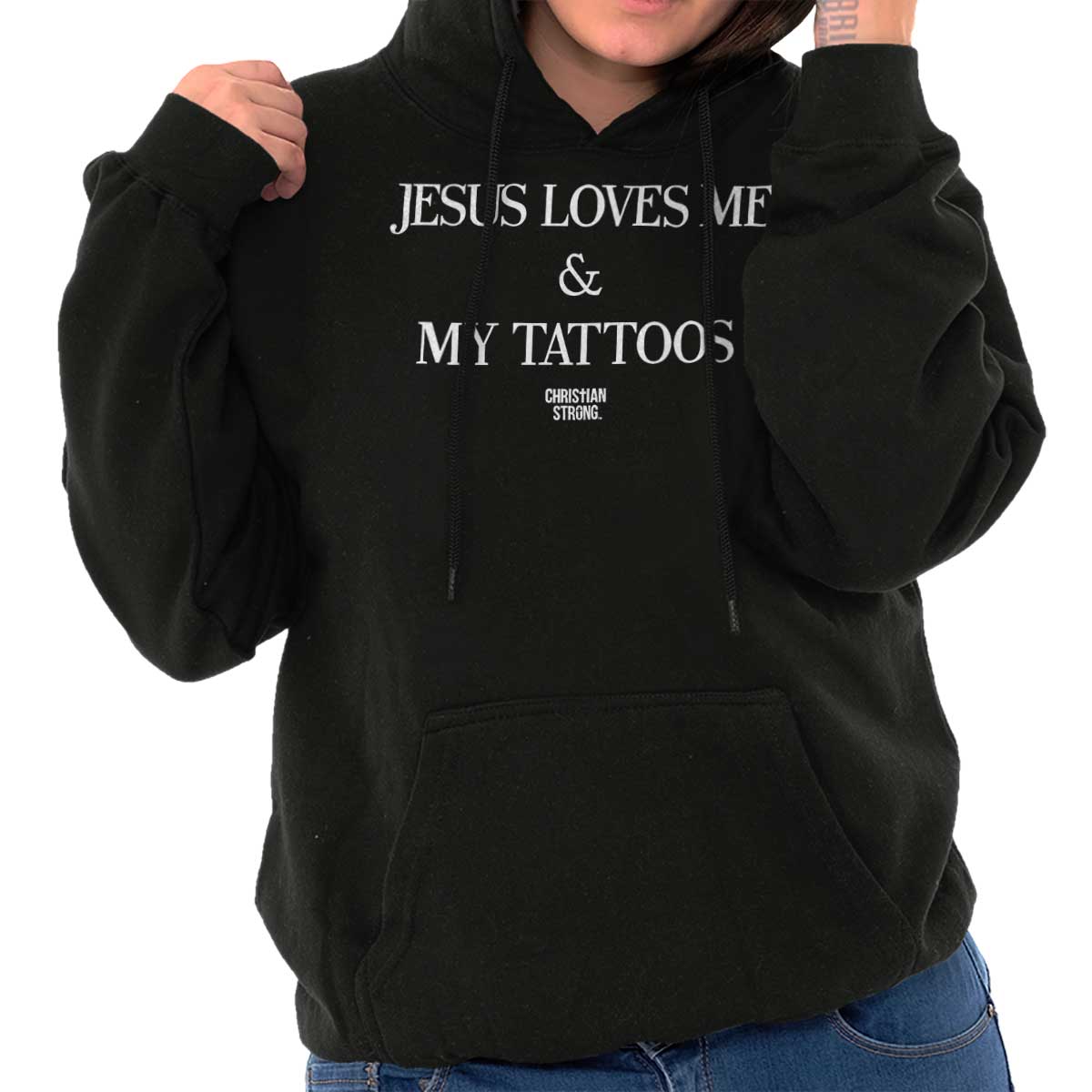 Jesus Loves My Tattoos Hoodie