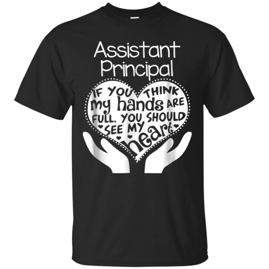 AGR Assistant Principal Shirt Heart Hands School Team Tshirt