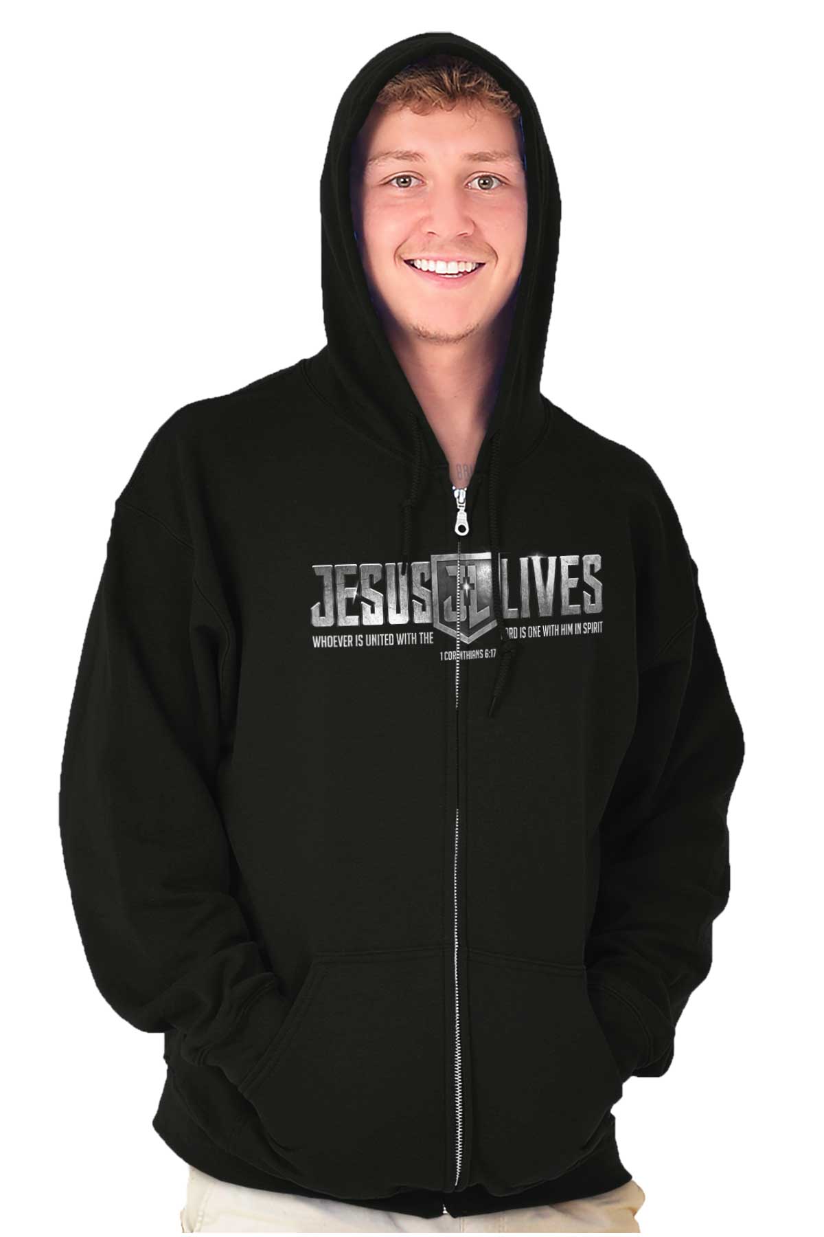 Jesus Lives Zip Hoodie