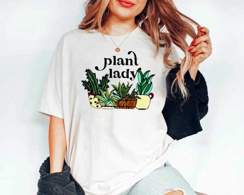 Plant Lady Vintage Shirt, Plant Gift, Plant Lover Shirt, Gardening Shirt, Plant Lover Graphic Tee, Plant T Shirt, Retro Gardening, Boho Gift