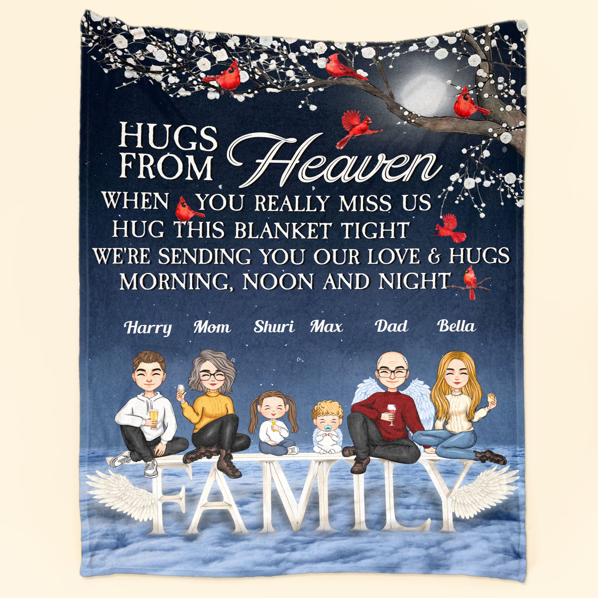 A Hug Sent From Heaven – Personalized Blanket