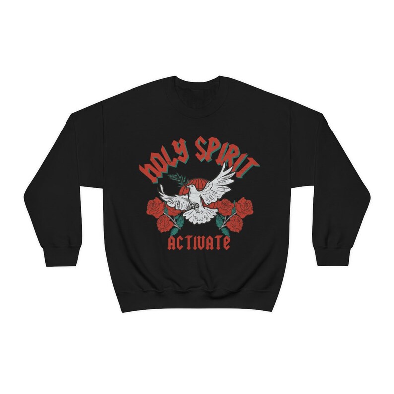 Holy Spirit Activate Holy Spirit Dove Christmas Crewneck Trendy Crewneck Aesthetic Crewneck Christian Sweatshirt Christian Apparel Faith