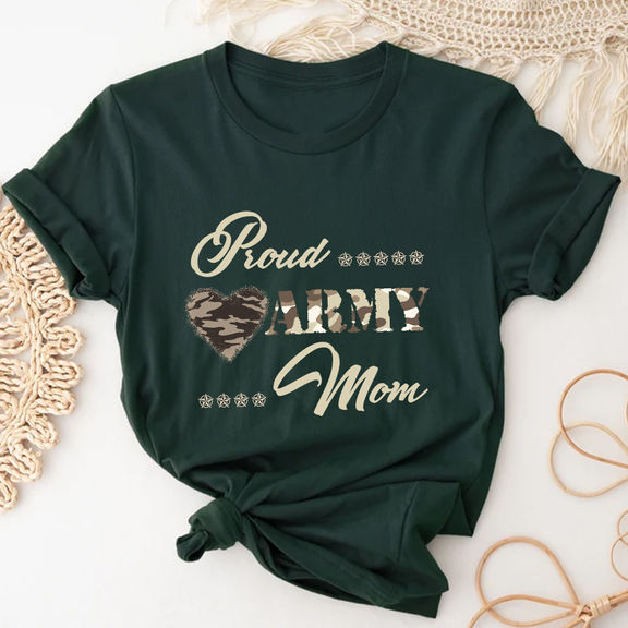 Mother’s Day Shirts – Pround Army Mom Shirt, Army Mom Shirt, Mother’s Day Shirt, Gift For Mother Shirt – Personalized Shirt