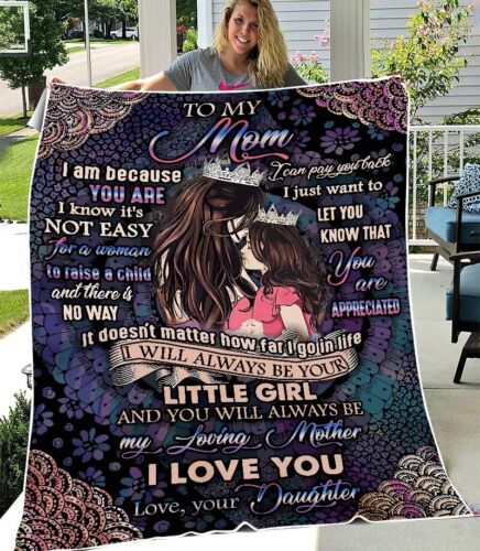 Personalized To My Mom Fleece Blanket From Daughter, For Mom Gift, Mothers Day Gift