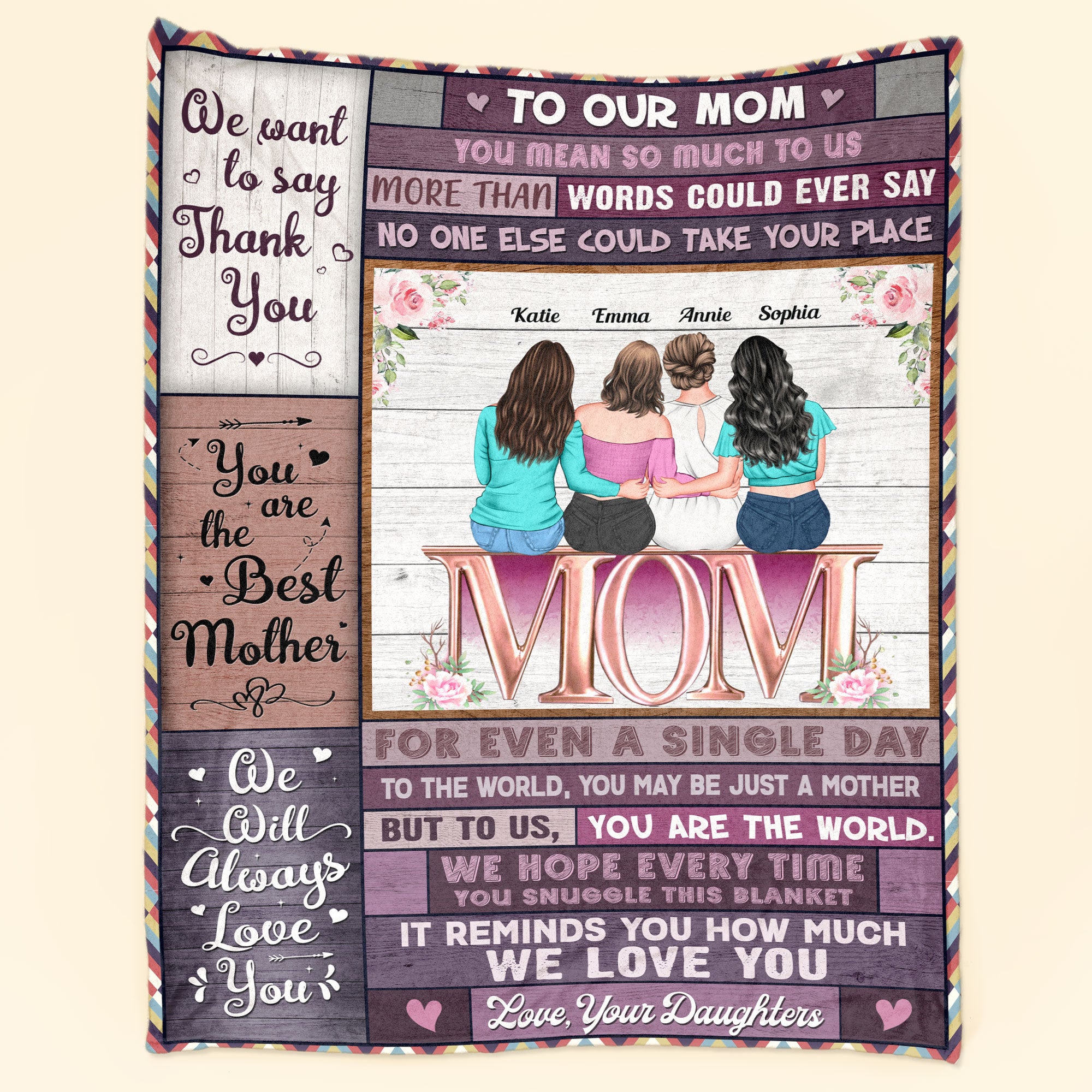 You Are The Best Mother – Personalized Blanket