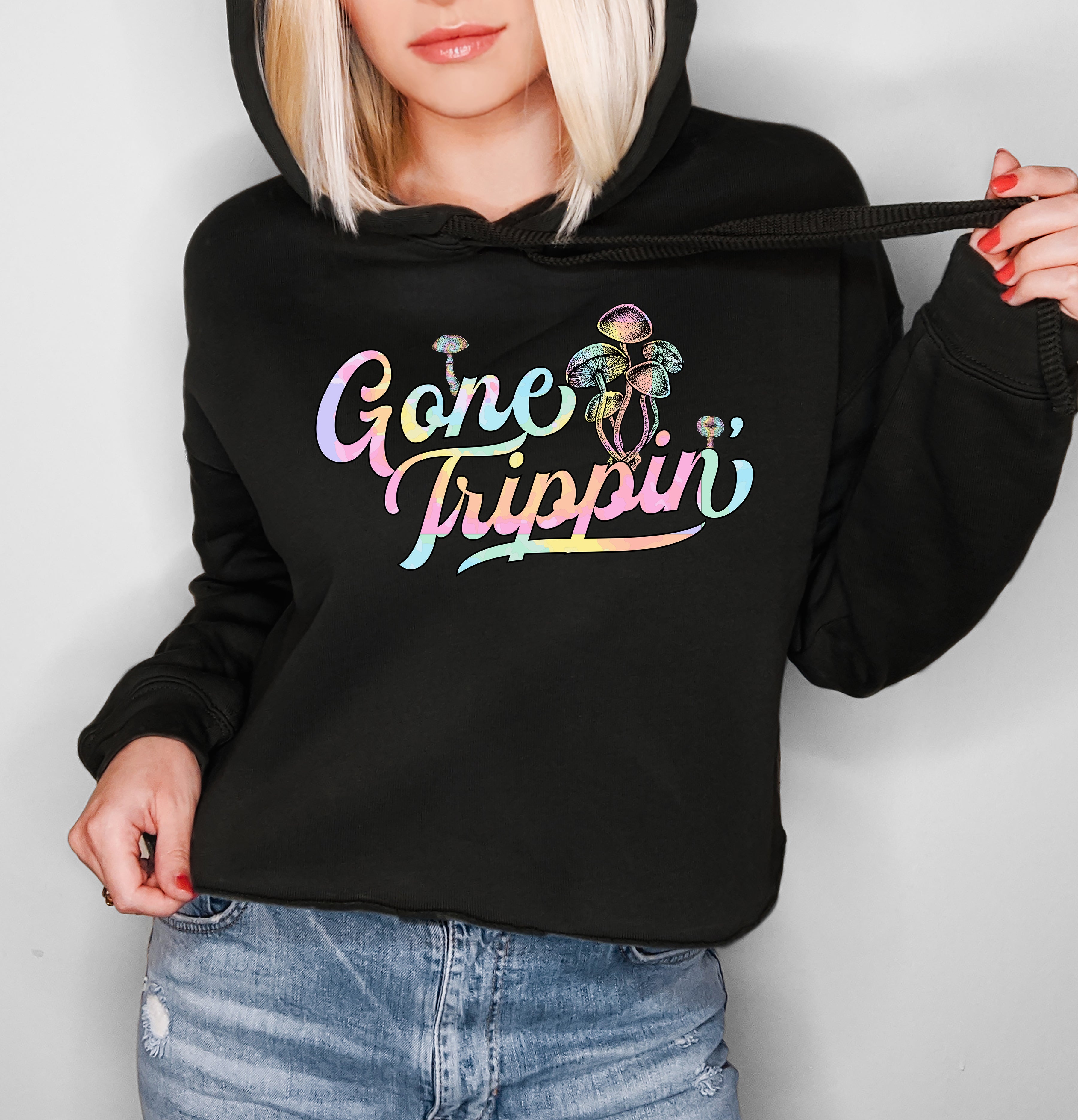 Gone Trippin Crop Hoodie