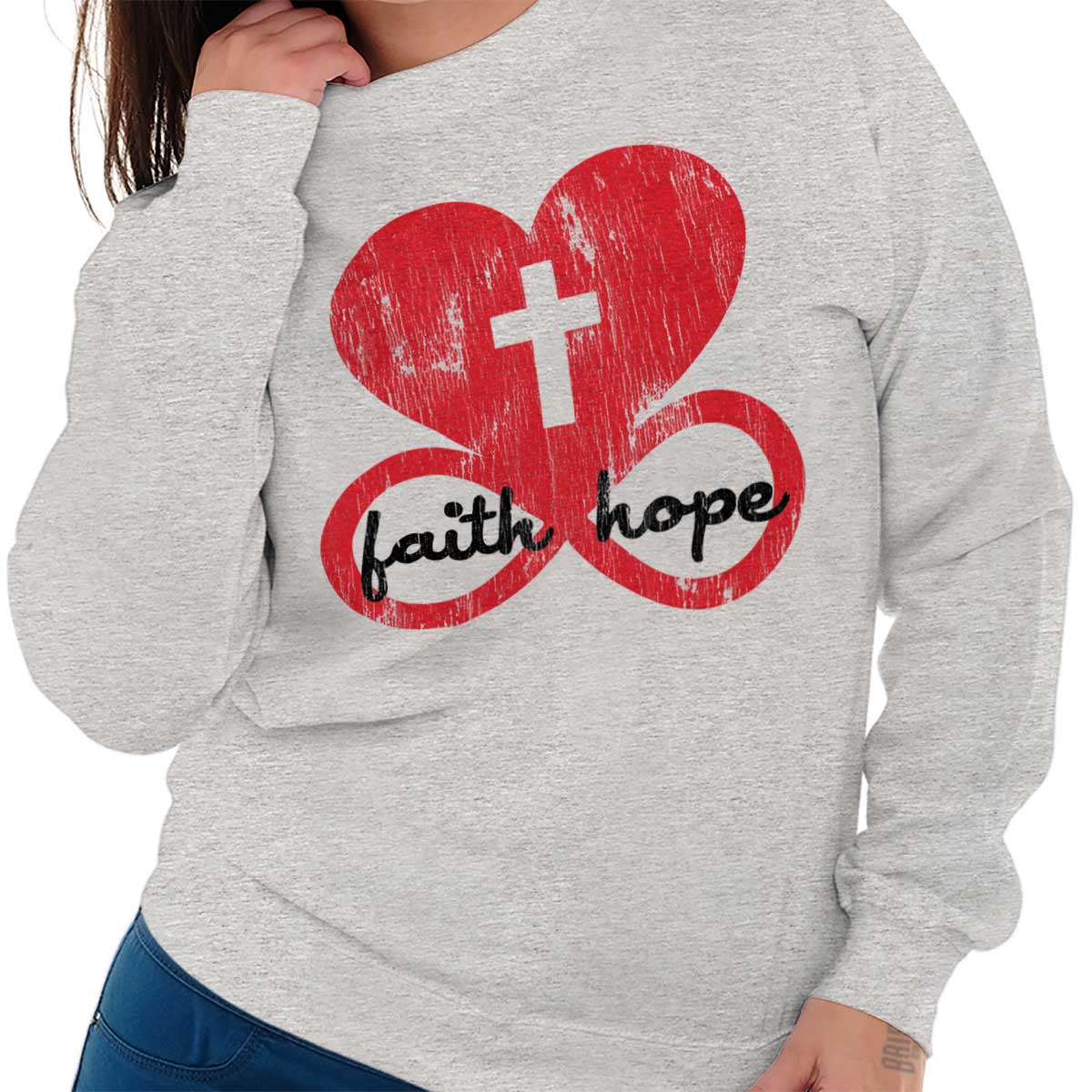 Faith Hope Crewneck Sweatshirt