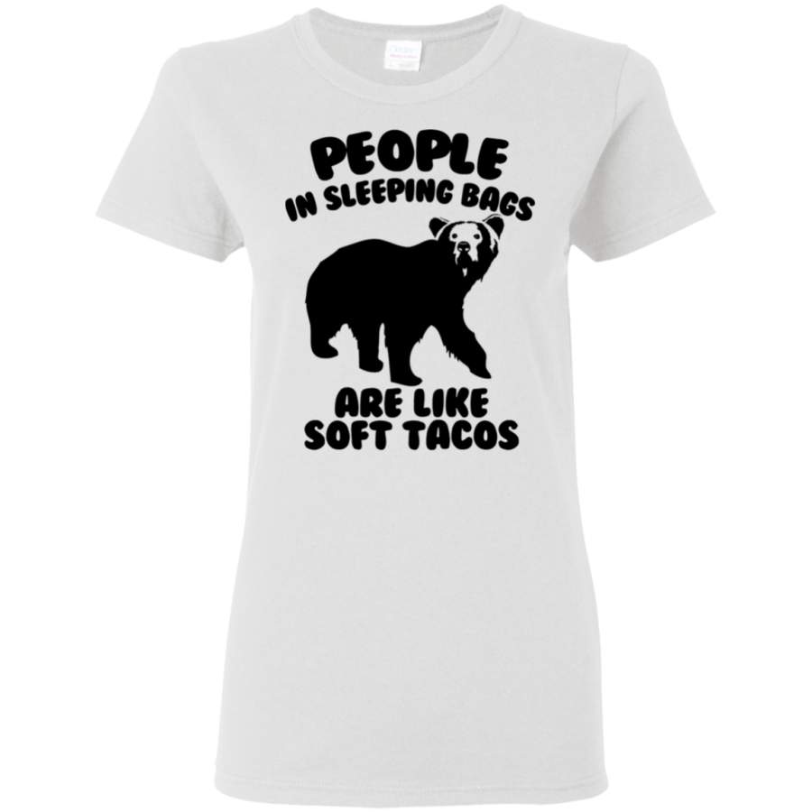 AGR Camping Humor – Bear Food Womens T-Shirt