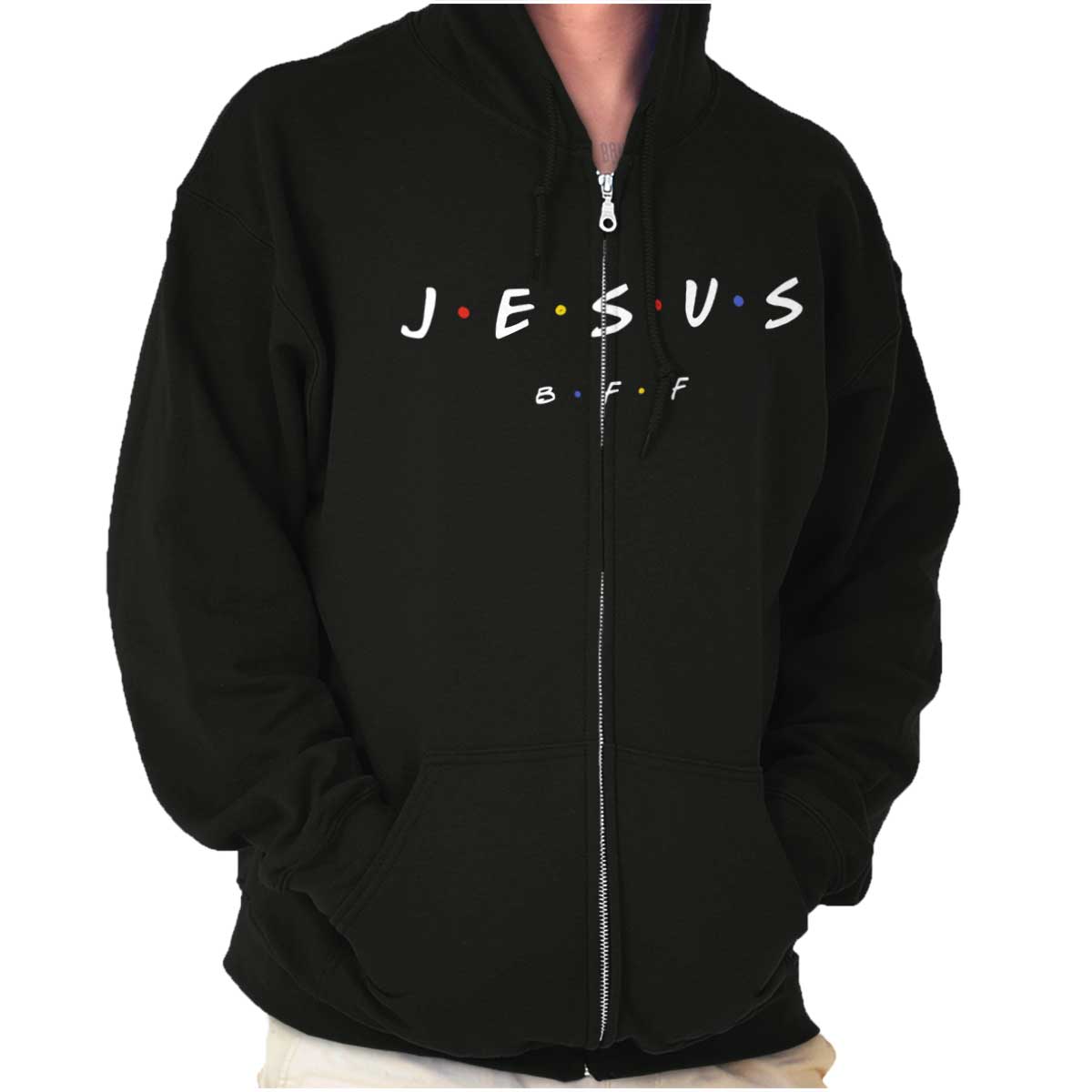 Jesus Christ Bff Zip Hoodie