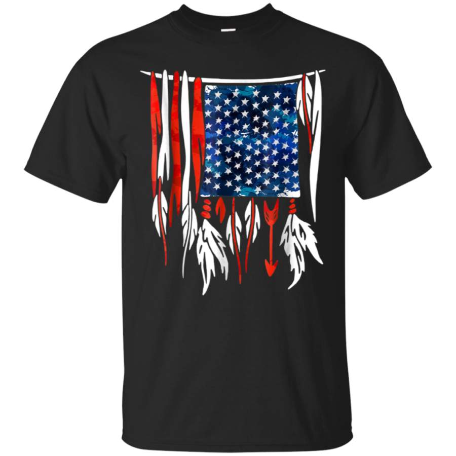 AGR America Flag Native Blood T-shirt The USA Sign For July 4th