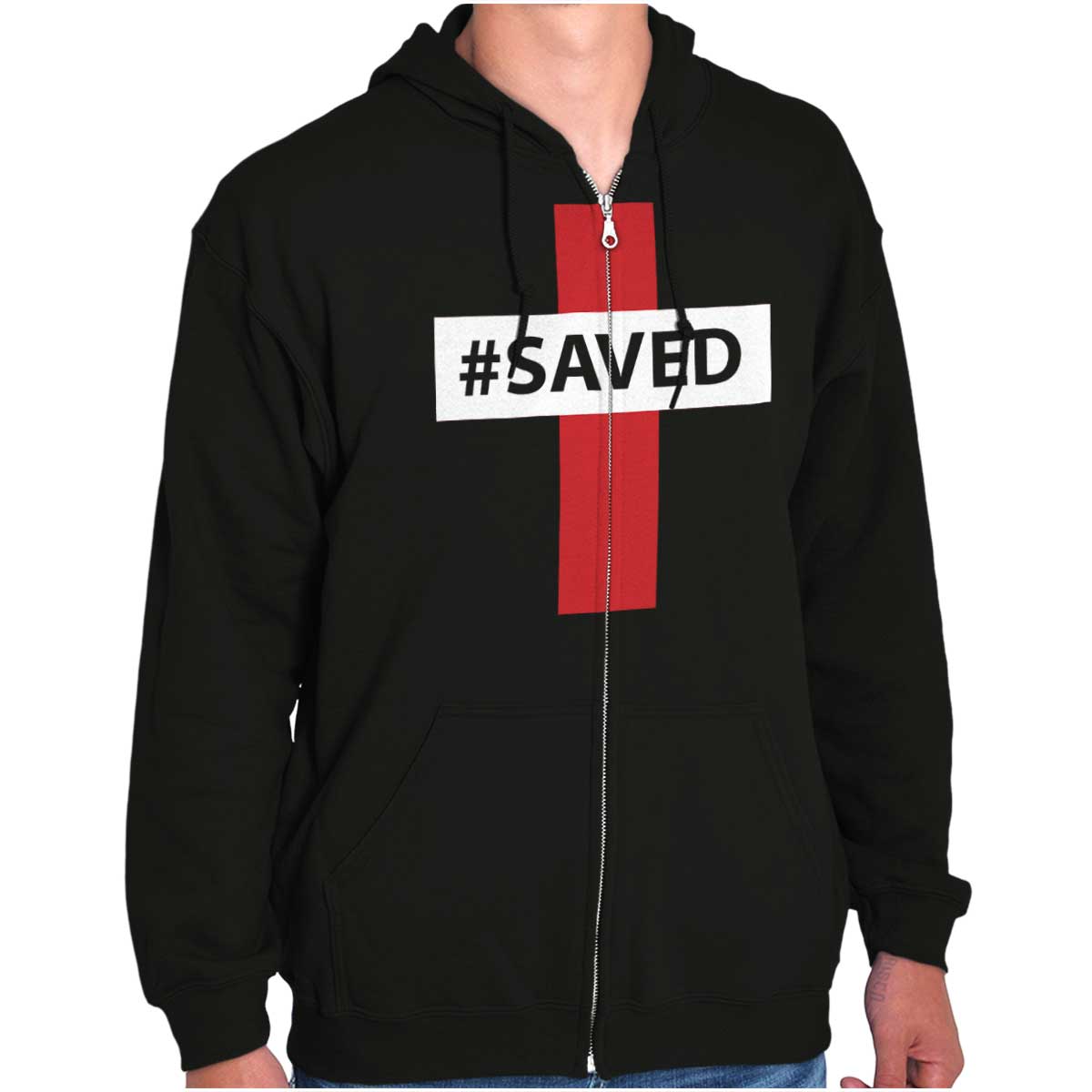 Hashtag Saved Zip Hoodie