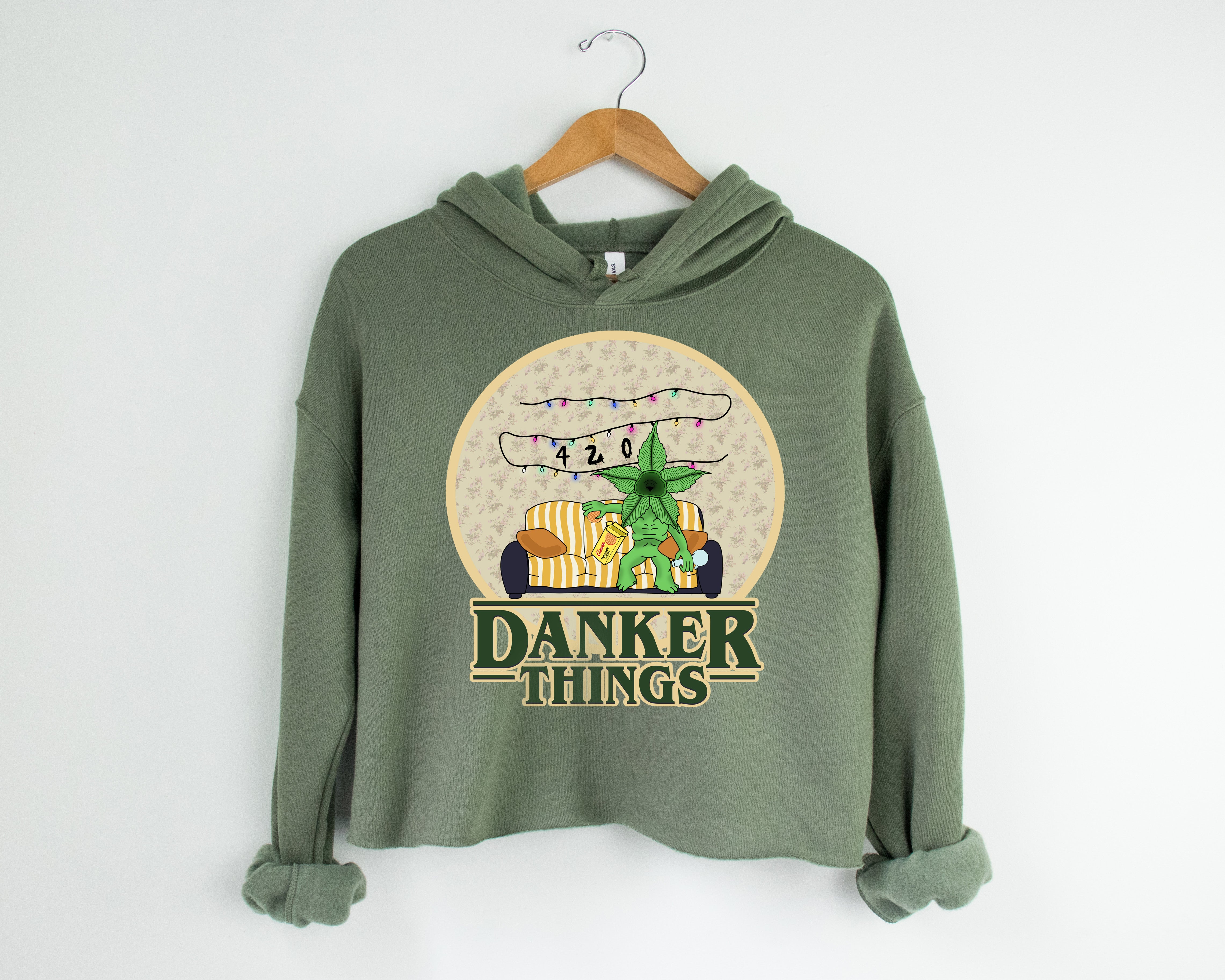 Danker Things Crop Hoodie