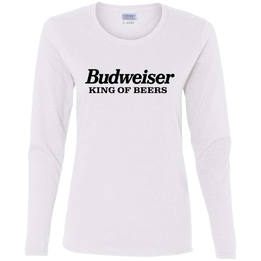 AGR Budweiser King Of Beers Ladies’ Cotton LS T-Shirt