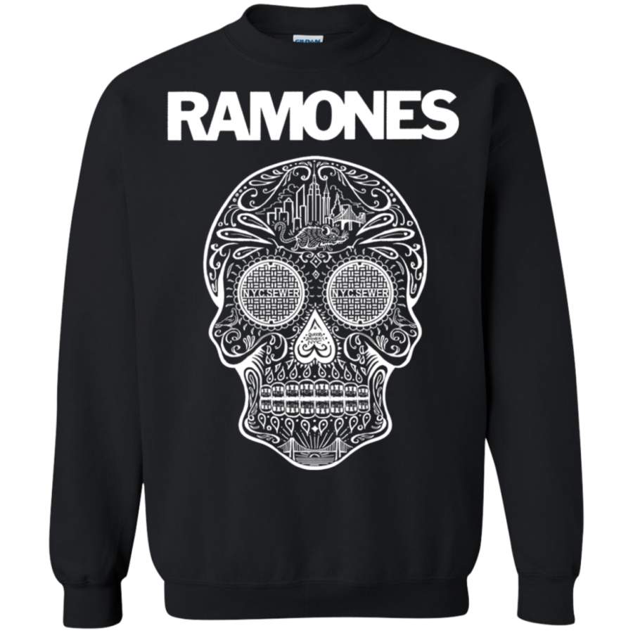 Ramones Sugar Skull Logo Pullover Sweatshirt