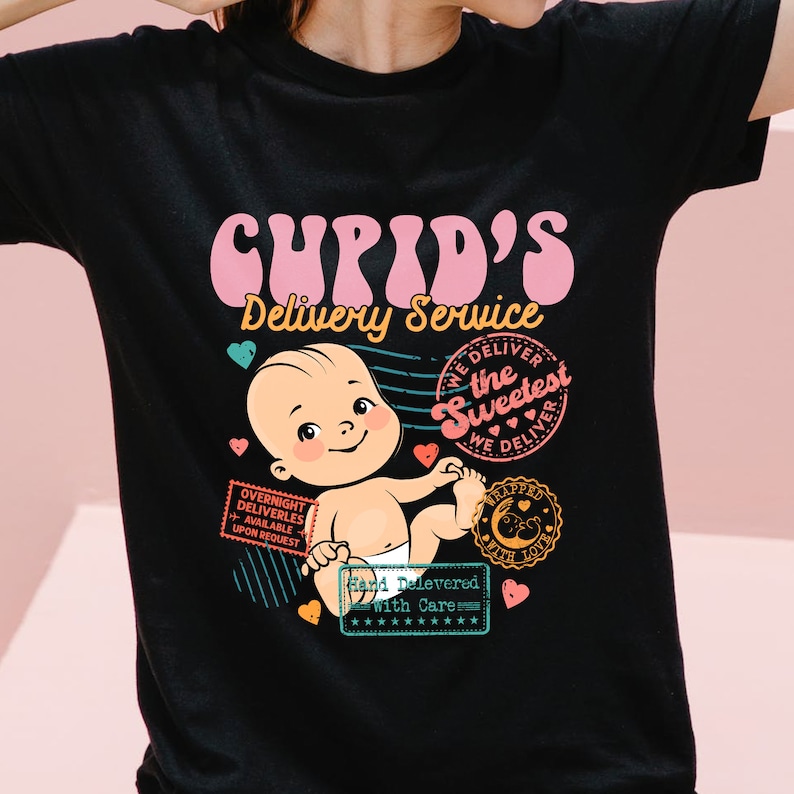 Nurse Shirts, Labor and Delivery Nurse Shirt, L&D Nurse Valentines Shirt, Mother Baby, NICU Birth Worker, Cupid’s Delivery Service