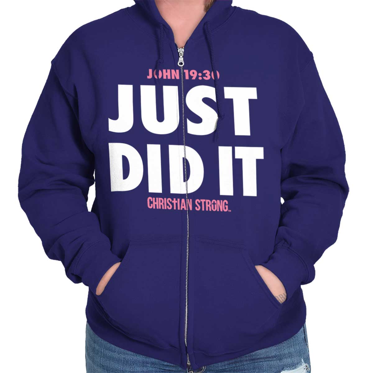 Just Did It Zip Hoodie