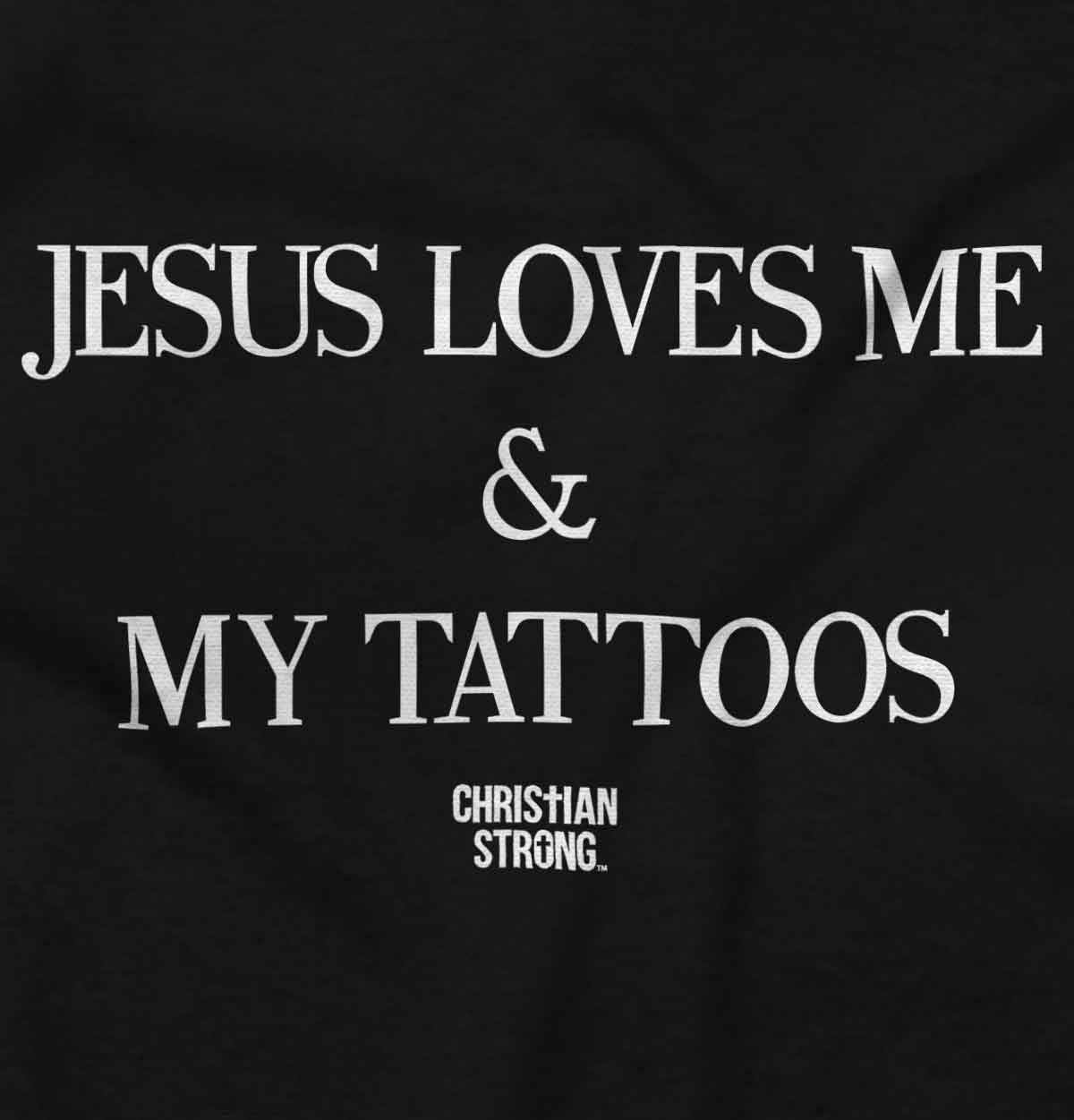 Jesus Loves My Tattoos Youth Zip Hoodie