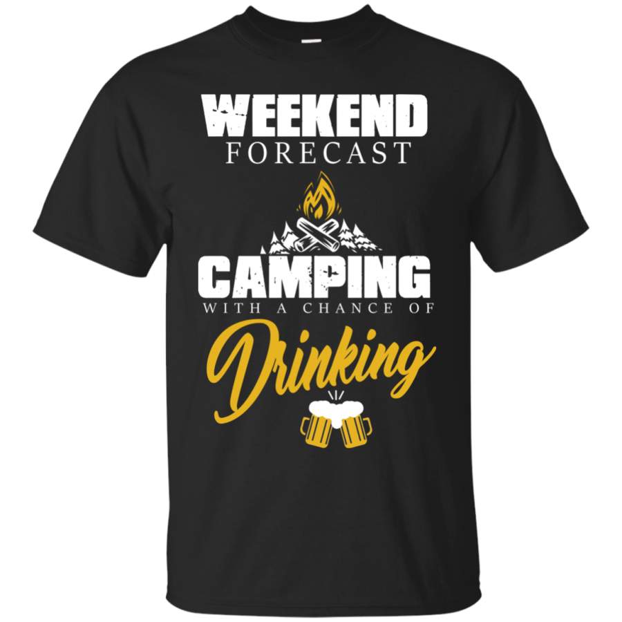 AGR Men’s Weekend Shirts Weekend Forecast Camping Tshirt