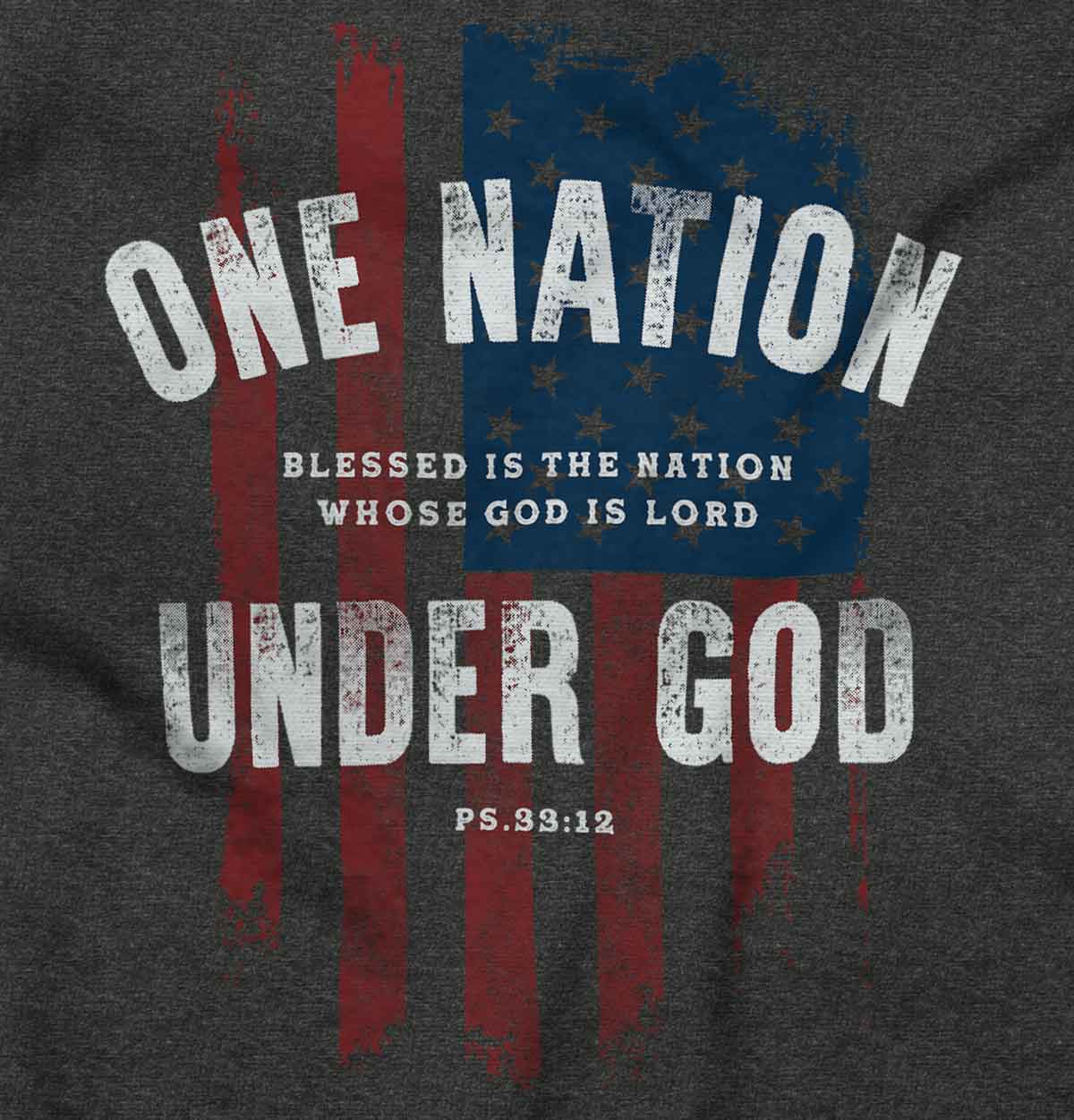 One Nation Under God Crop Top Crewneck Sweatshirt