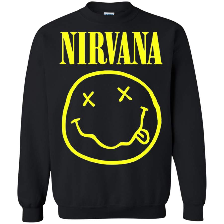 AGR Funny Nirvana Passed Out Emoji Sweatshirt