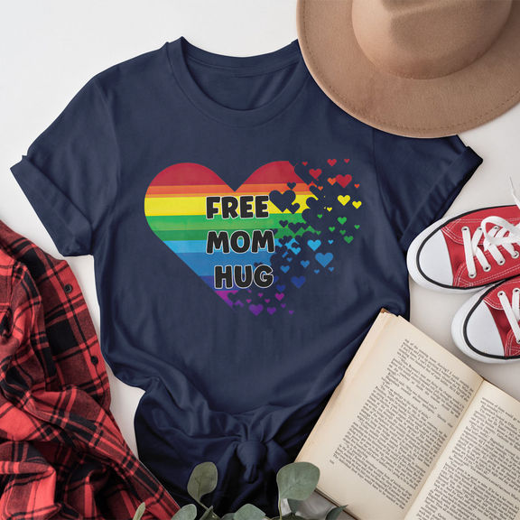 Mother’s Day – Free Mom Hug Shirt, LGBT Pride Mom Shirt, LGBT Support Shirt, Mother’s Day Shirt, Birthday Gift – Personalized Shirt