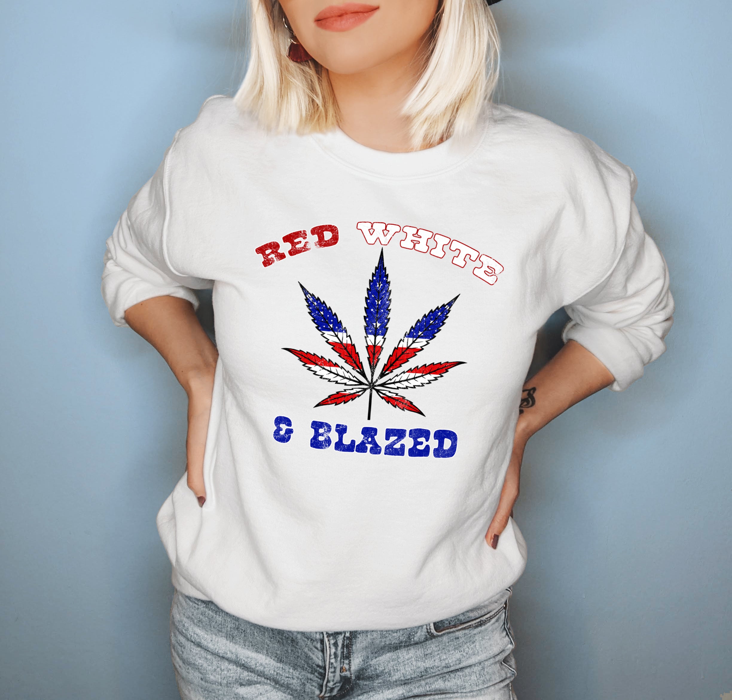 Red White And Blazed Sweatshirt