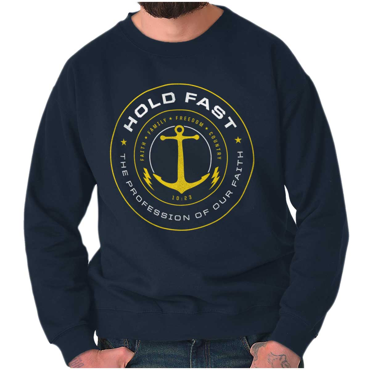 Hold Fast To Faith Crewneck Sweatshirt