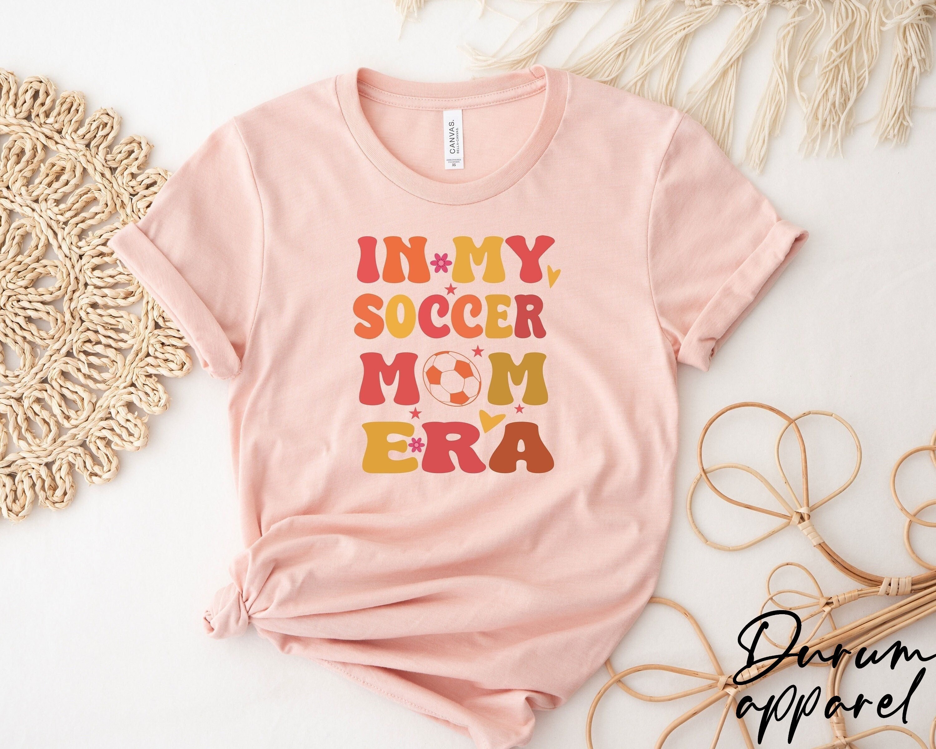 In My Soccer Mom Era Shirt, Sports Mom Gift, Mother’s Day Shirt, Mom Life Shirt, Game Day Shirt, Soccer Lover Mama Shirt, Cute Mom Shirt