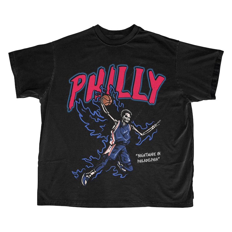 Philadelphia Basketball T Shirt | Philadelphia Graphic Bootleg T Shirt | 76 | Philly T Shirt | Vintage Philadelphia Shirt