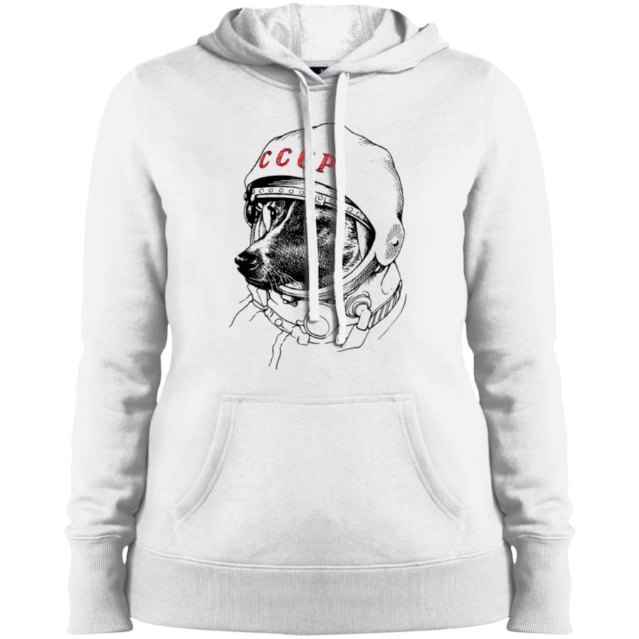 AGR Laika, space traveler Ladies’ Pullover Hooded Sweatshirt