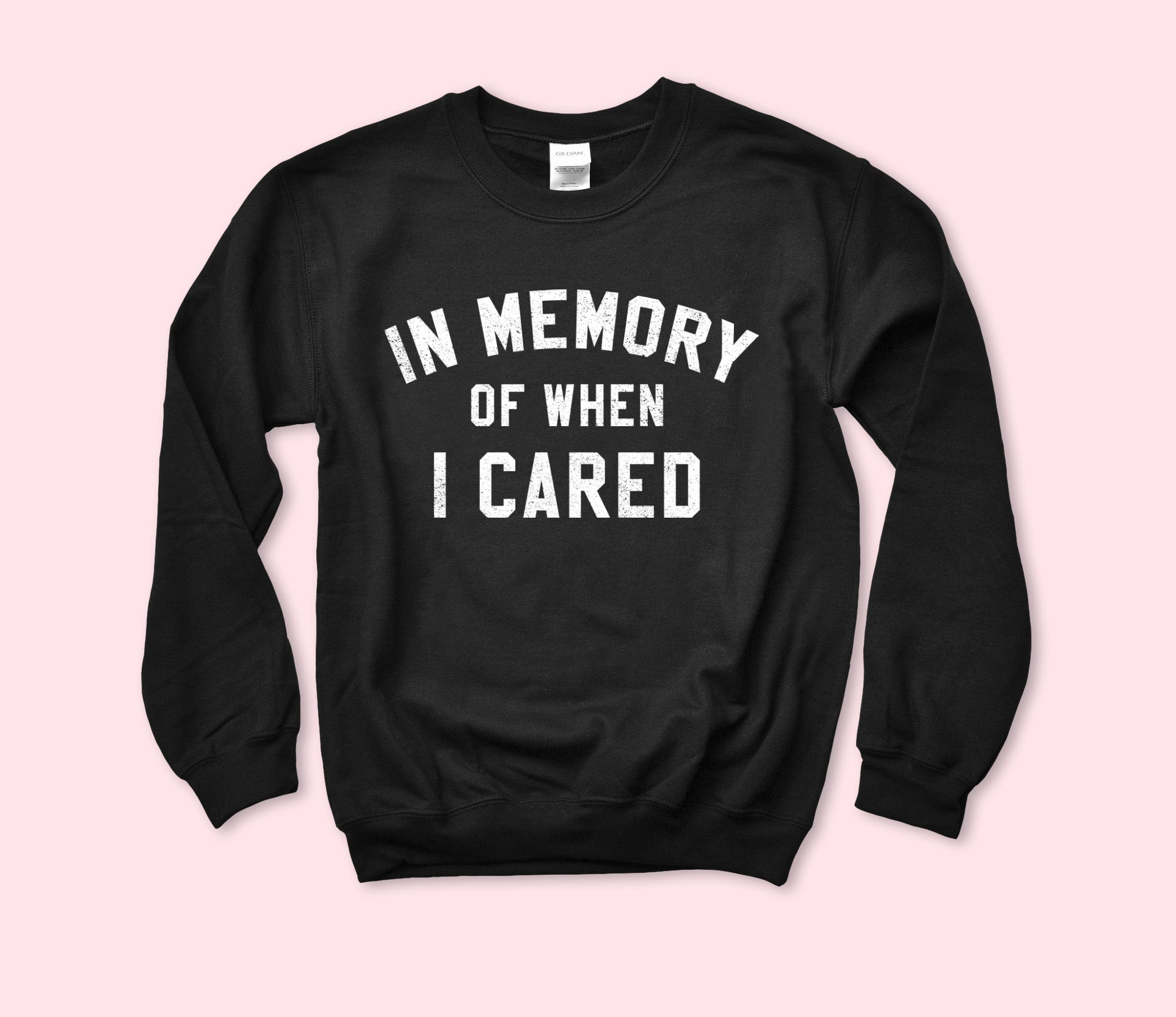 In Memory Of When I Cared Sweatshirt