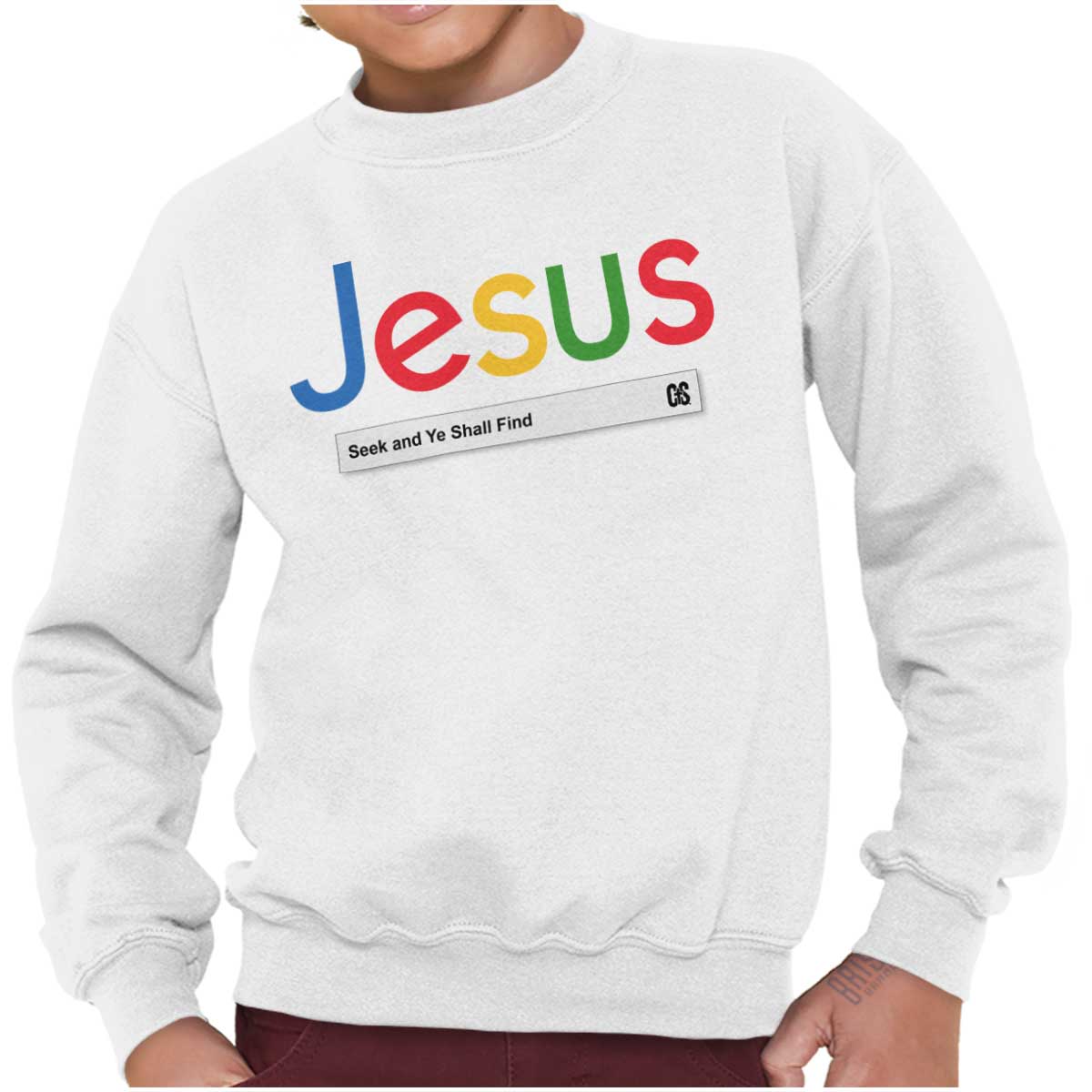 Jesus Seeking Answers Youth Sweatshirt