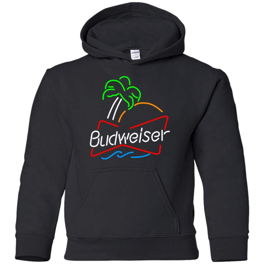 AGR Budweiser Neon Light Youth Pullover Hoodie