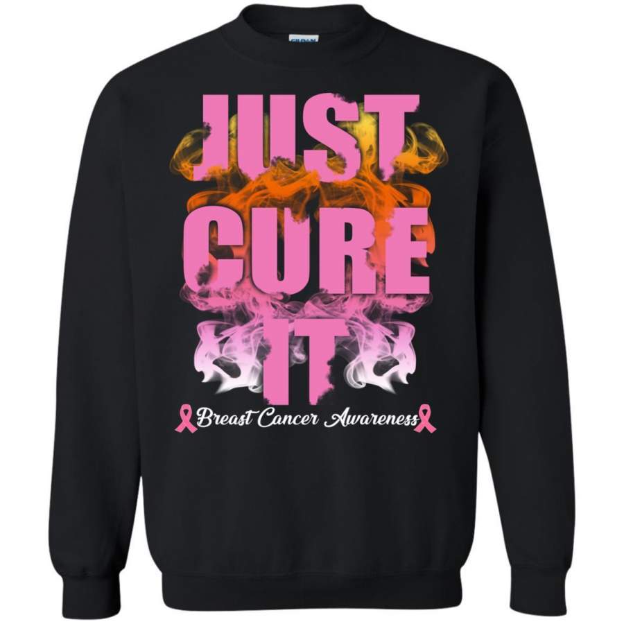 AGR Just Cure It Breast Cancer Awareness Sweatshirt Gildan G185