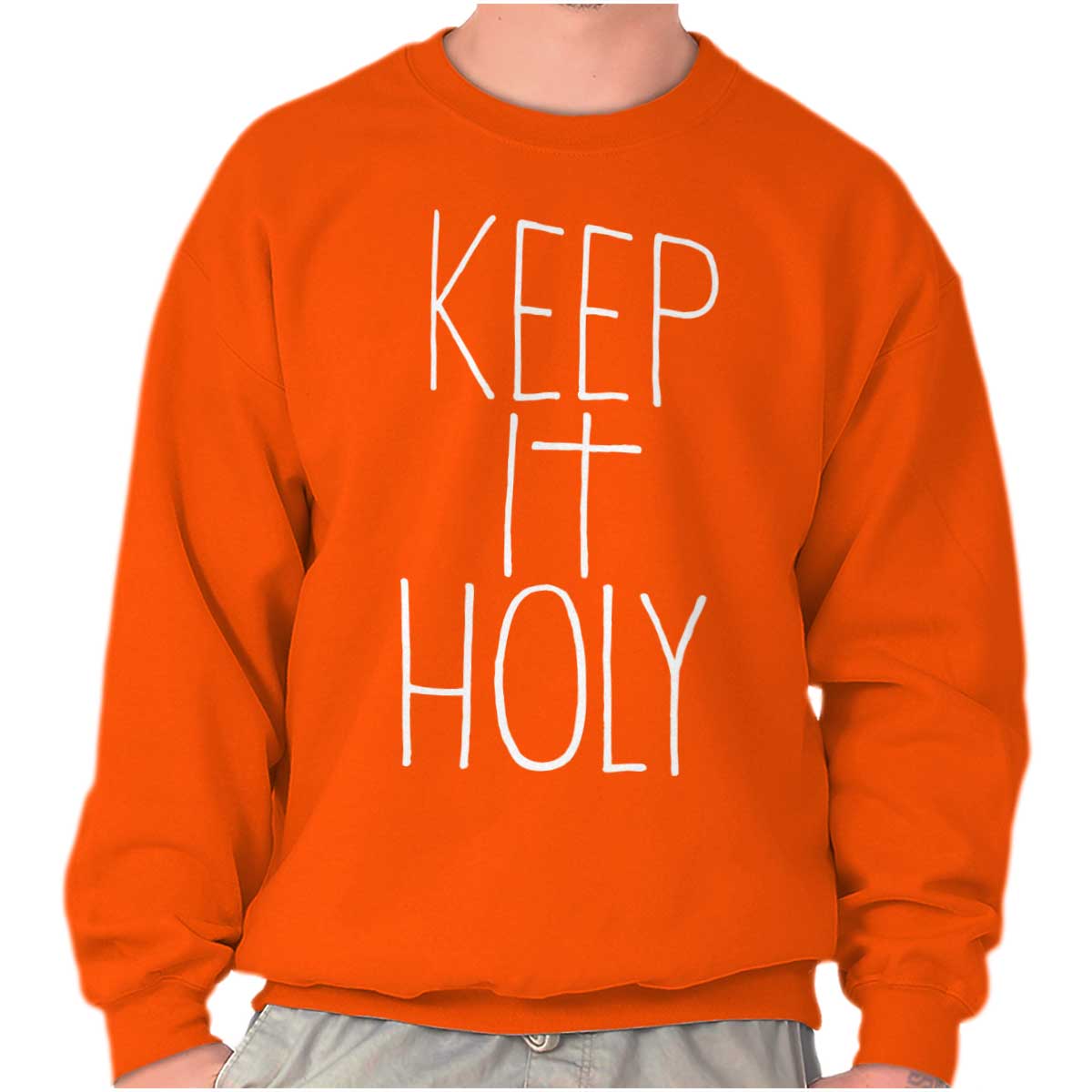 Keep It Holy Christian T Shirt Jesus Cross Novelty Gift Idea Sweatshirt