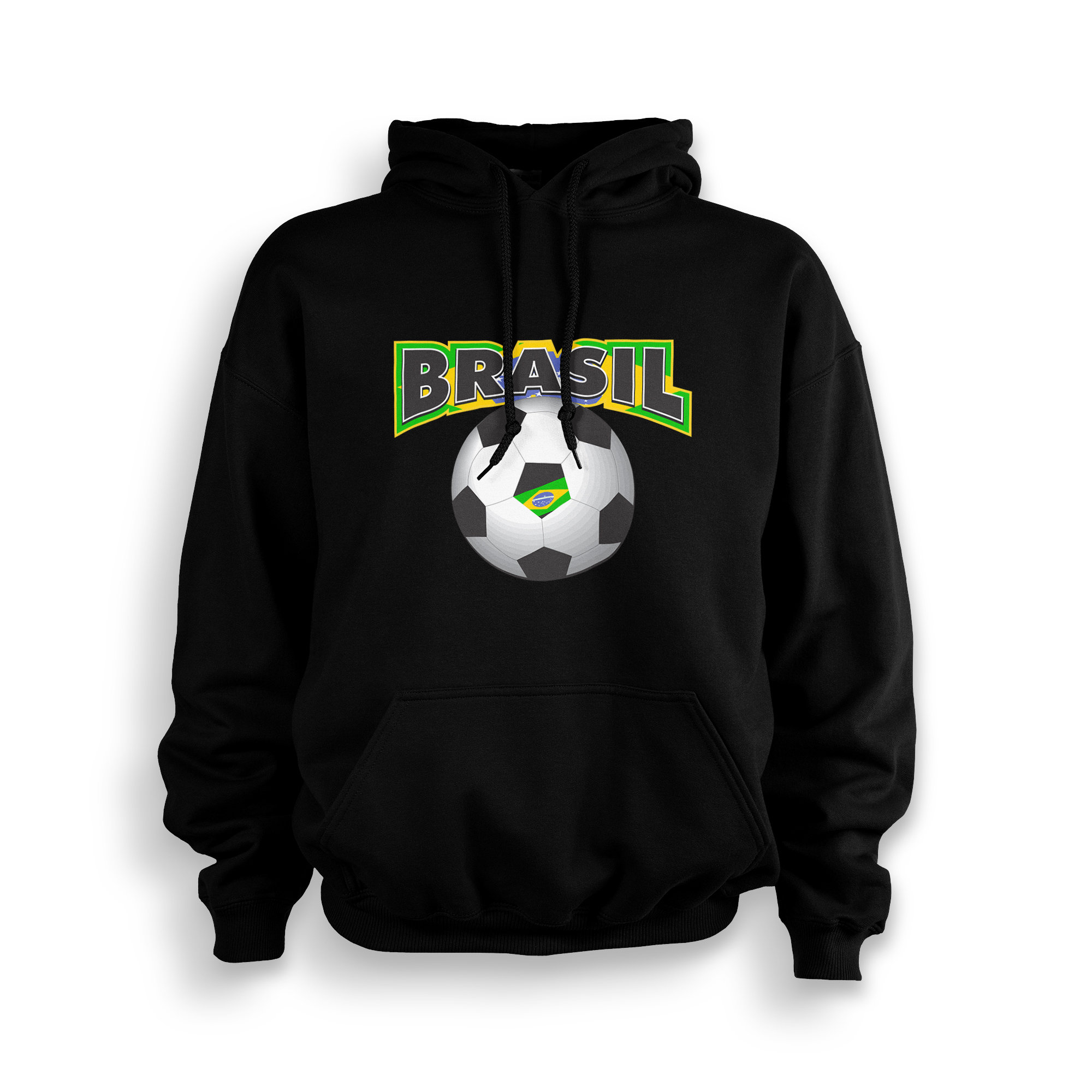 Brazil Soccer Adult Hoodie | Football | Made To Order With Love