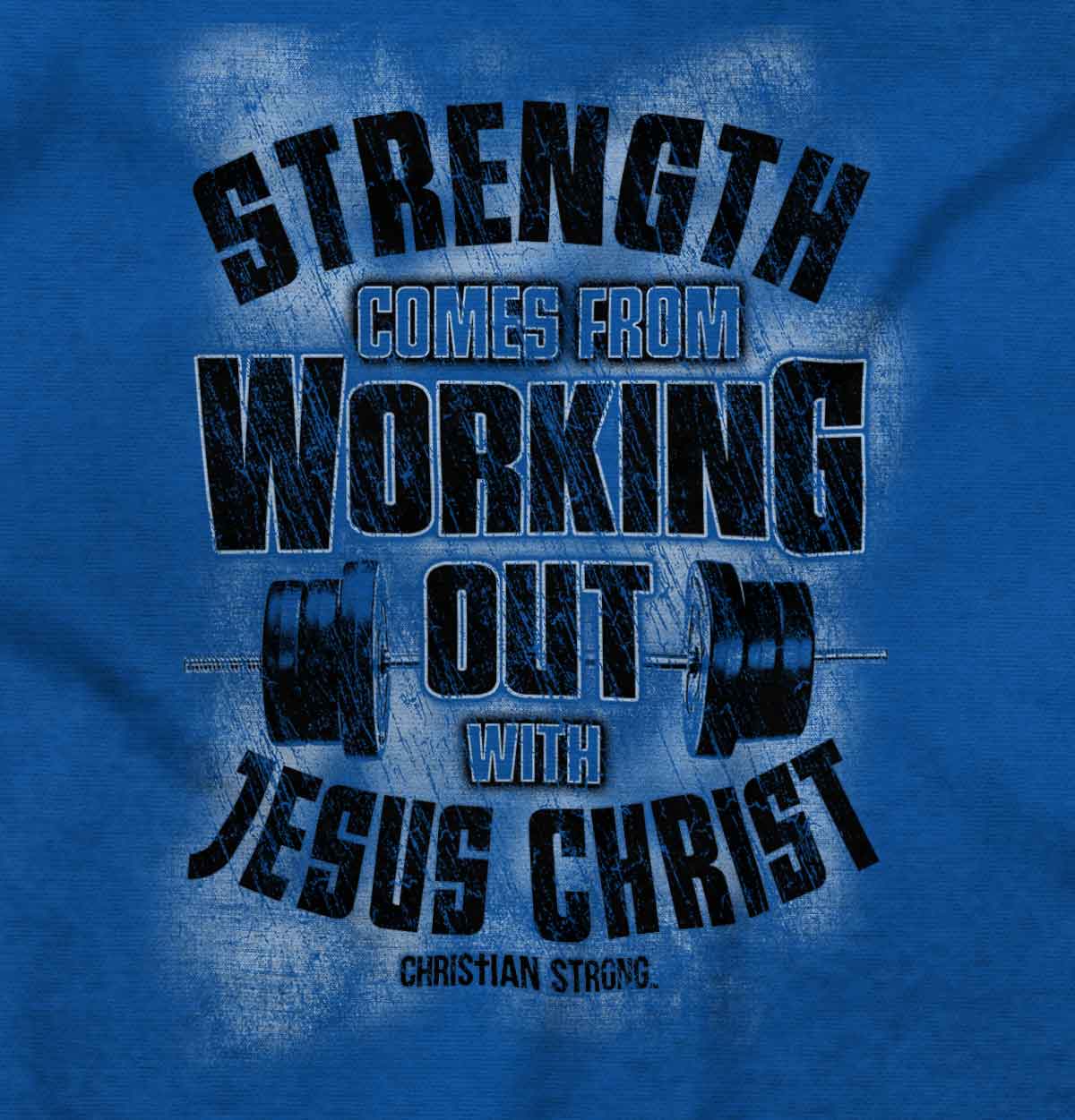 Working Out With Christ Youth Hoodie