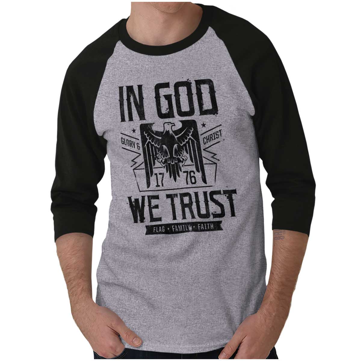 In God We Trust Raglan Shirt