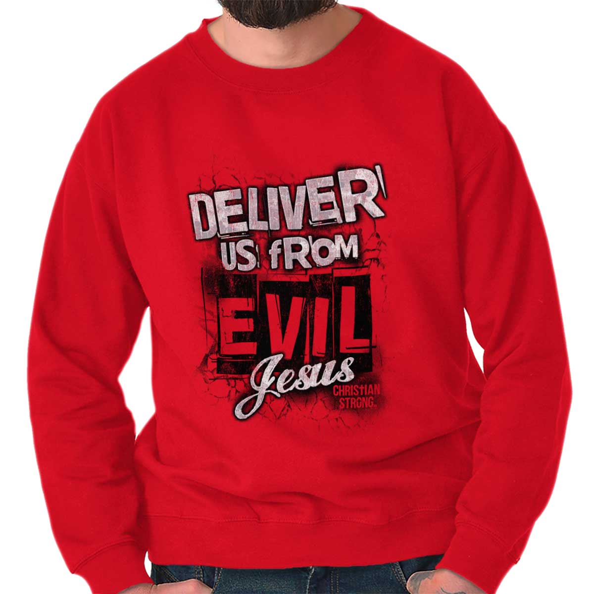 Deliver Us From Evil Crewneck Sweatshirt