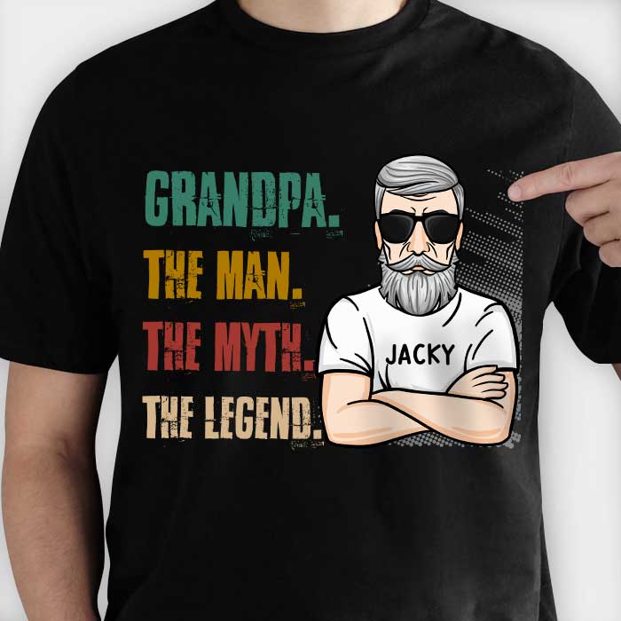 The Legend Of Dads – Gift for Dad – Personalized Unisex T-Shirt