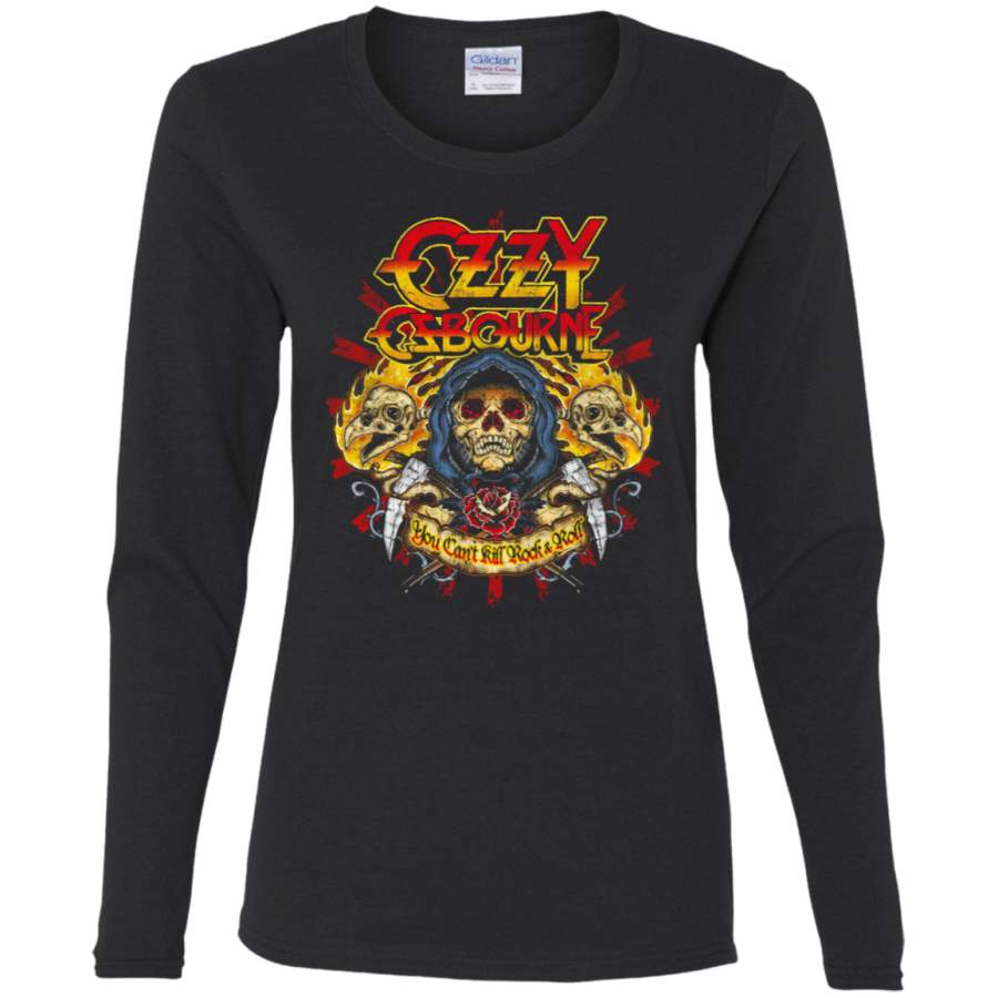 Vintage Style Ozzy Ozbourne Tee Mens Ladies LS T-Shirt