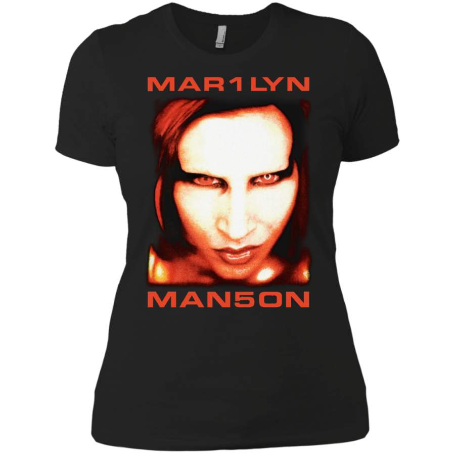 Marilyn Manson Bigger Than Satan Ladies Premium T-Shirt