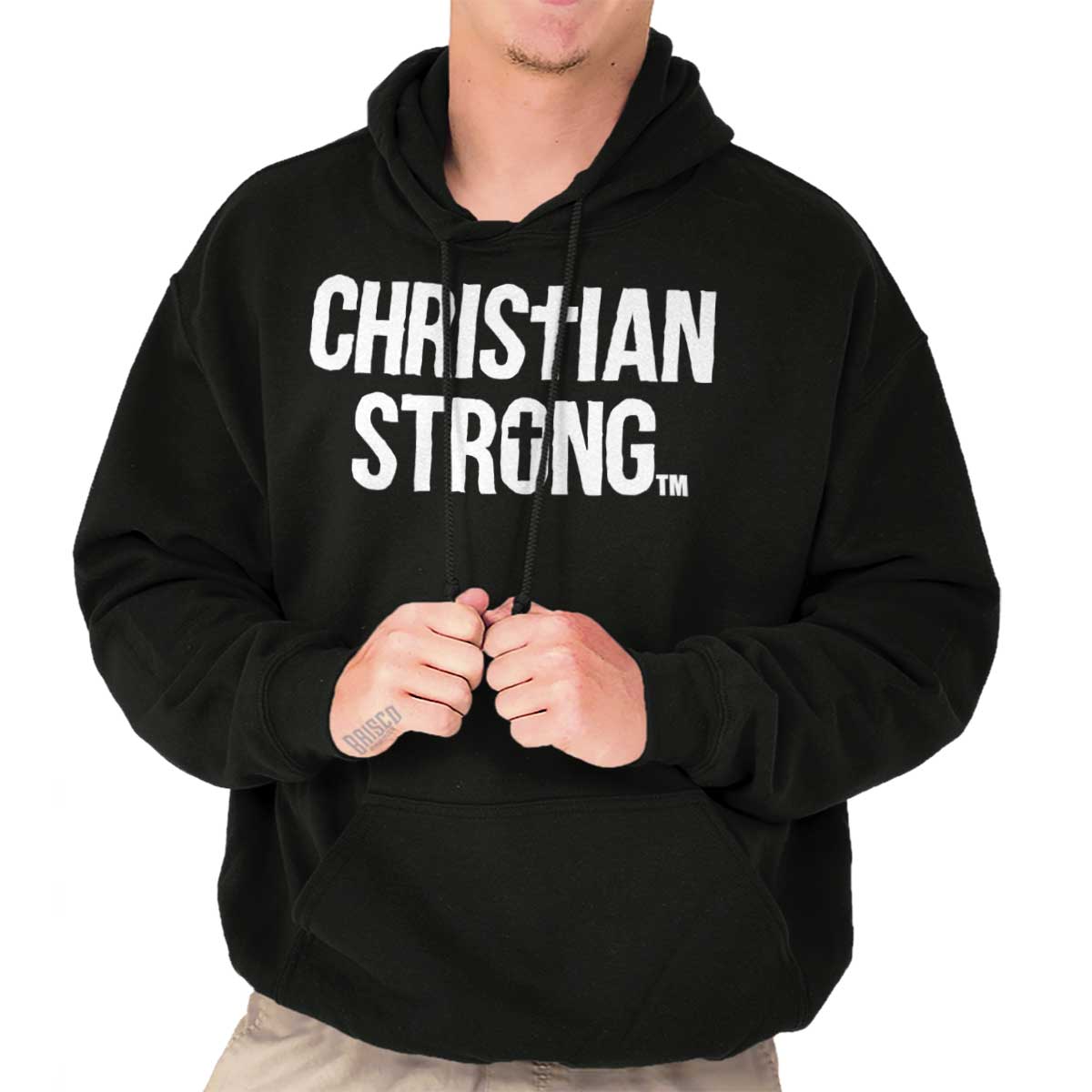 Christian Strong Logo Hoodie