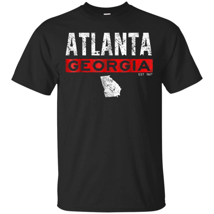 AGR Atlanta Georgia Hometown Ditressed Shirt ATL Town Love